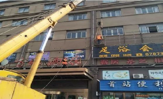 扬州安装较高的门店招牌有什么好的方法？